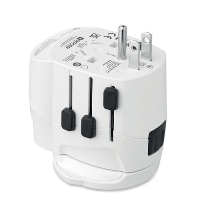 Vista trasera del adaptador SKROSS con puertos USB