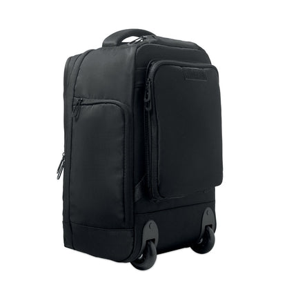 Mochila trolley negra vista frontal
