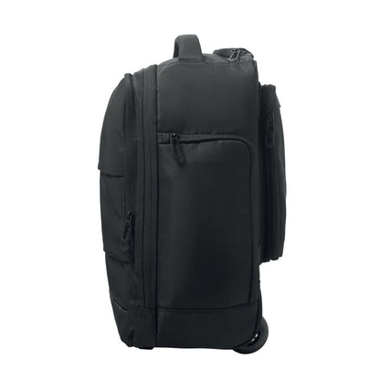 Mochila trolley negra vista lateral