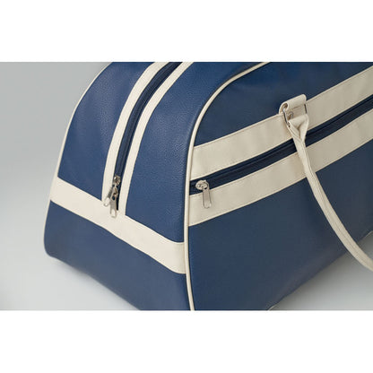 Bolsa de deporte azul vista frontal