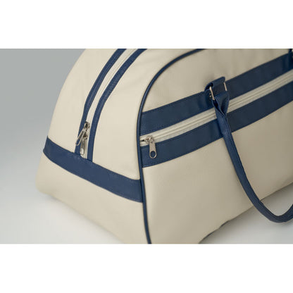 Bolsa de deporte beige con asas vistas