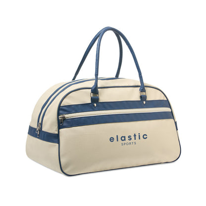 Bolsa de deporte beige con asas vistas