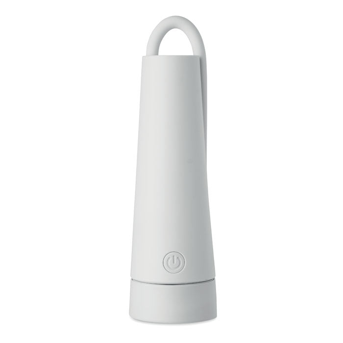 TORCHLAMP - lámpara y linterna 2 en 1, diseño moderno en color blanco, ideal para uso en escritorio y portátil.