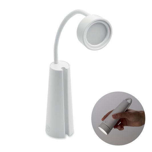 TORCHLAMP - lámpara y linterna 2 en 1, lámpara de escritorio flexible y linterna portátil con diseño práctico.