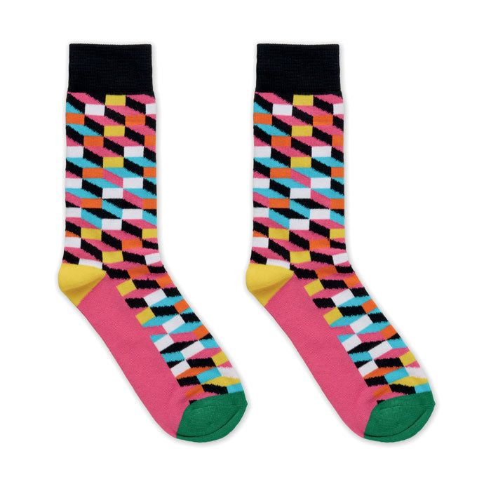 FUNNY M - Calcetines estampados alegres de colores vibrantes y divertidos diseños.