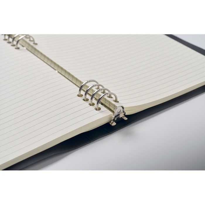 SPIRABLE - Cuaderno A5 recargable de PU con páginas rayadas y espiral visible.