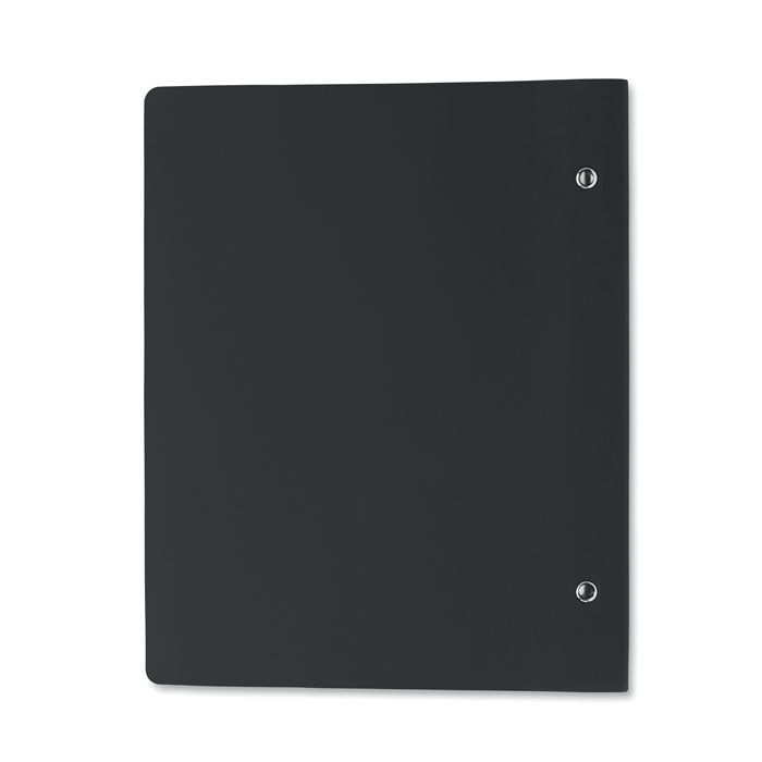 SPIRABLE - Cuaderno A5 recargable de PU con cubierta blanda negra y espiral, ideal para notas y organización.