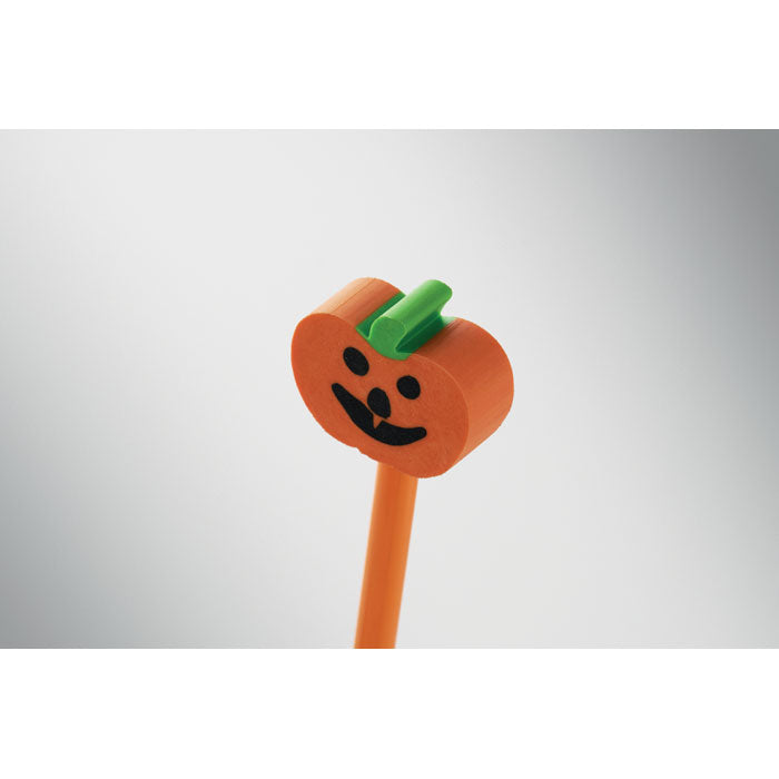 WEENPEN - Lápiz de Halloween con goma en forma de calabaza, ideal para festejos y actividades escolares.