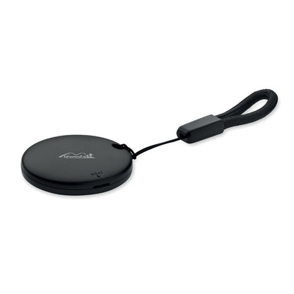 Localizador negro con correa extendida