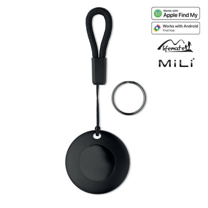 Localizador inteligente MiLi Life Tag Duo con correa negra