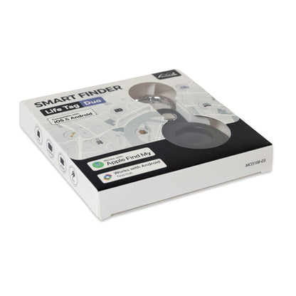 Localizador blanco con funda abierta