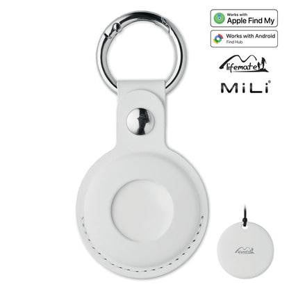 Localizador inteligente blanco con funda cerrada