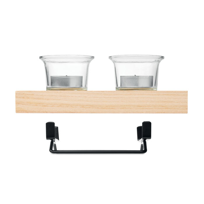 IRONDLE - Porta velas con soporte