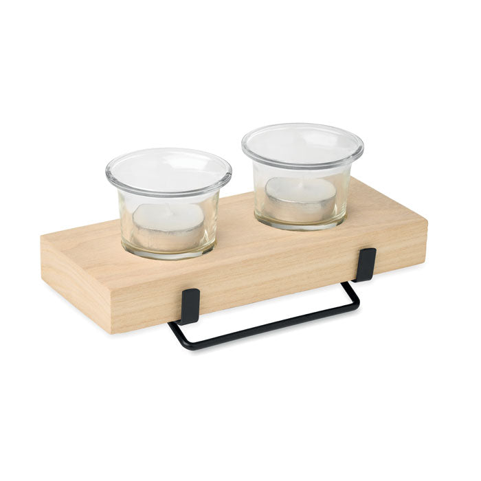 IRONDLE - Porta velas con soporte