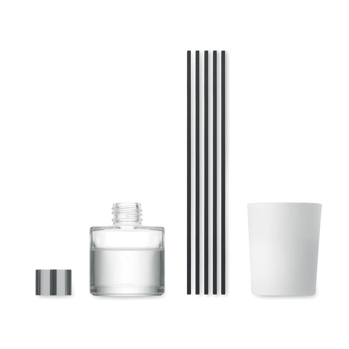 KALOMA SET - Set vela y difusor de vainilla con difusor de vidrio y varillas de fibra.