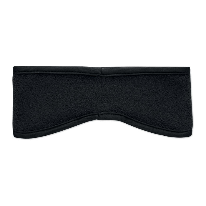 WAVES - Cinta polar para la cabeza en color negro, fabricada en forro polar suave y elástico.