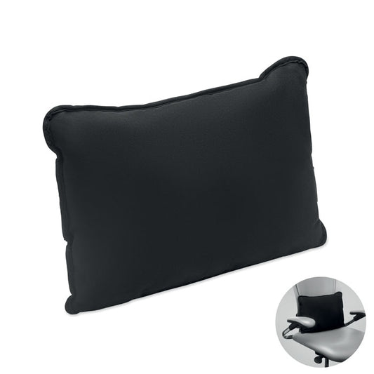SUICUSH - Cojín de tela de ante en color negro, ideal para mayor comodidad en hogar y oficina.