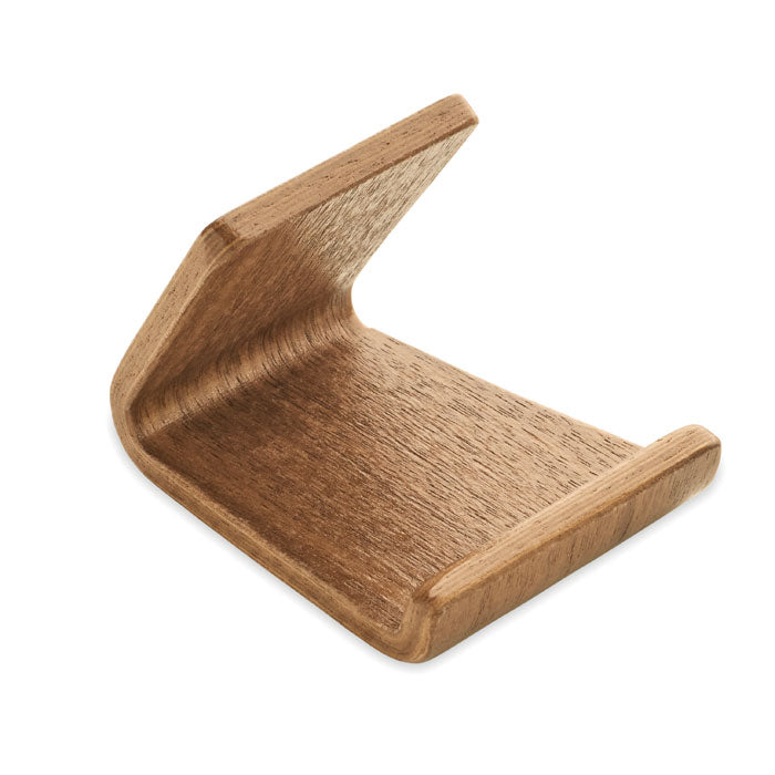 HOLD - Soporte teléfono madera nogal