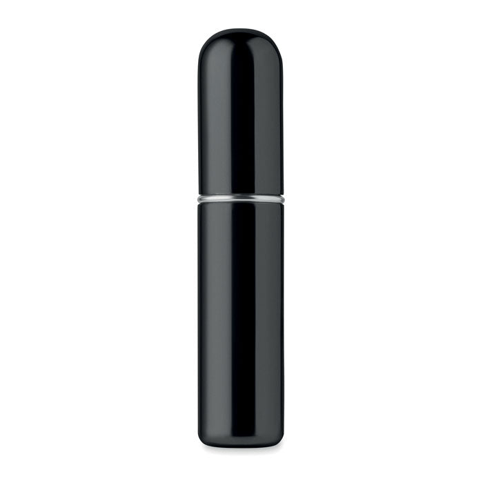 SPRAY - Atomizador recargable de 5 ml en color negro, diseño elegante y práctico para perfumes.
