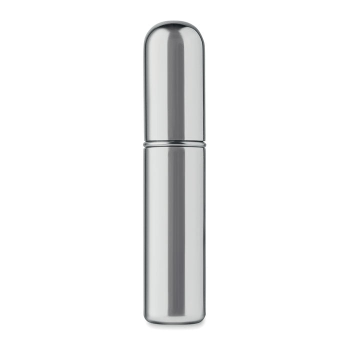 SPRAY - Atomizador recargable de 5 ml en aluminio electrochapado, diseño elegante y compacto.