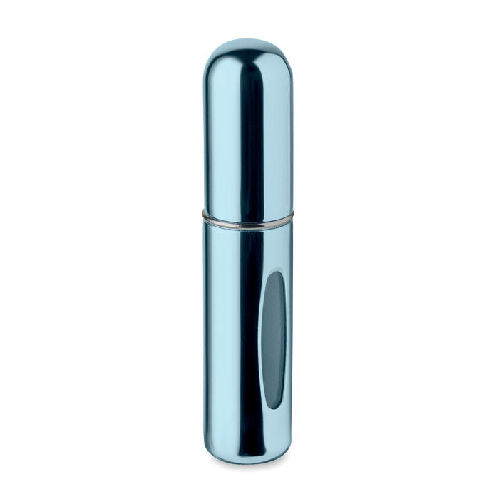 SPRAY - Atomizador recargable de 5 ml en color azul, diseño elegante y funcional, ideal para llevar en el bolso.