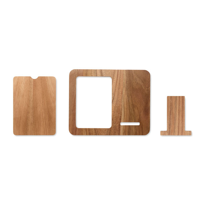 FINWOOD - Marco de acacia y cargador 15W
