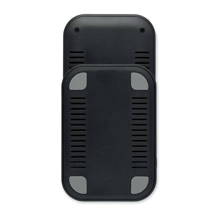 POWERFOLD - Cargador plegable 15 W visto desde arriba, diseño compacto y portátil en color negro.