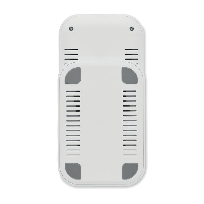POWERFOLD - Cargador plegable 15 W visto desde arriba con diseño moderno y ventilación.
