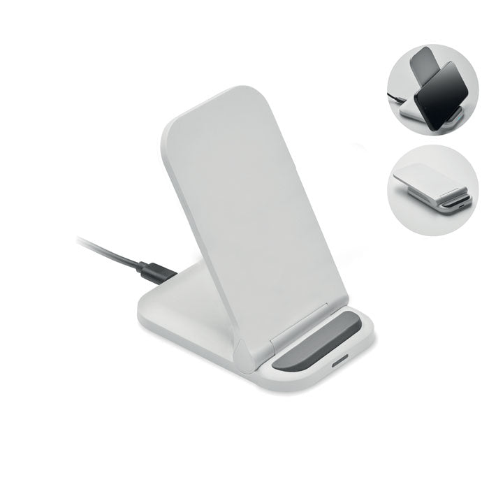POWERFOLD - Cargador plegable 15 W, cargador inalámbrico plegable en ABS, entrada USB-C, diseño moderno.