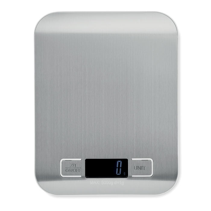SCALE IT - Balanza de cocina digital 5kg con diseño en acero inoxidable y pantalla digital.