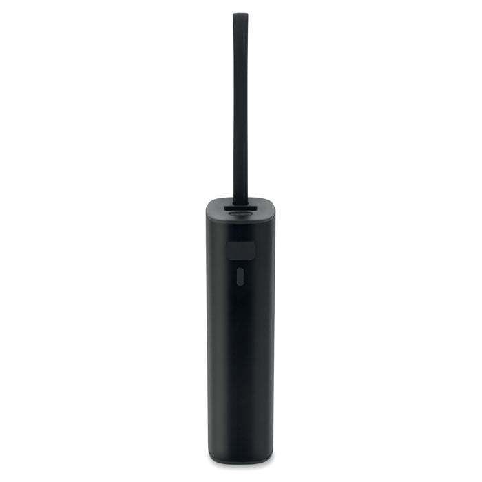 POWERTUBE - Powerbank 5000mAh PD 20W, diseño elegante en aluminio reciclado con entrada USB-C y USB-A.