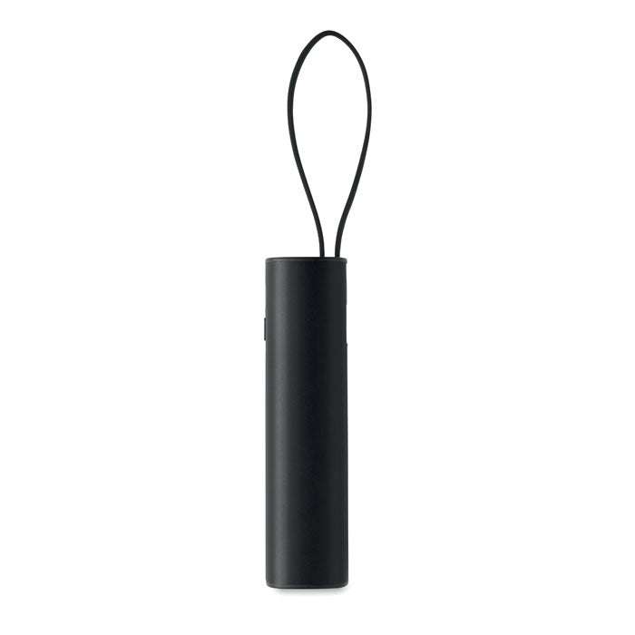POWERTUBE - Powerbank 5000mAh PD 20W en color negro con soporte para llevar.