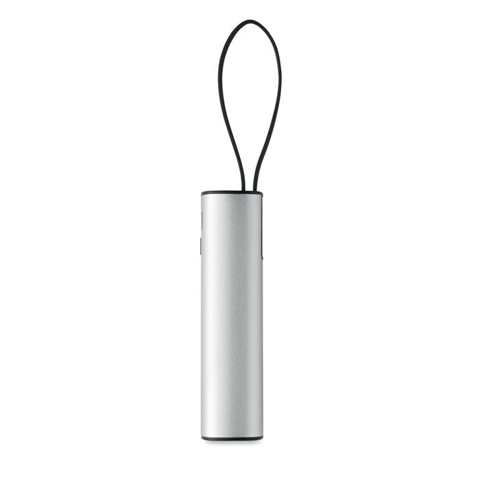 POWERTUBE - Powerbank 5000mAh PD 20W en color plateado con asa de sujeción