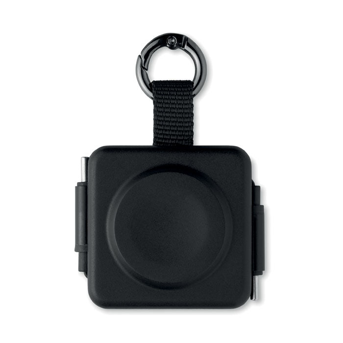 SKILFUL - Cable USB-C retráctil de 100 W con llavero, compacto y fácil de transportar.