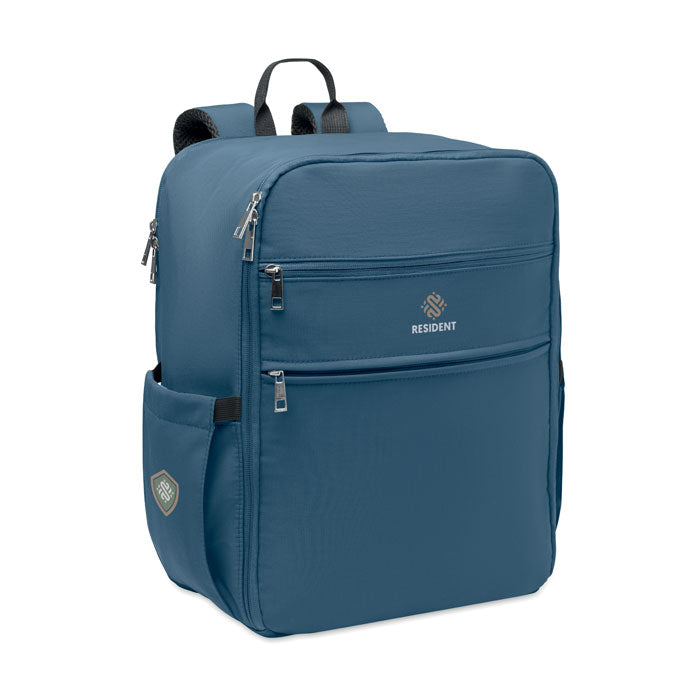 SALEM - Mochila cabina nylon 20L en color azul con múltiples bolsillos y diseño ergonómico.