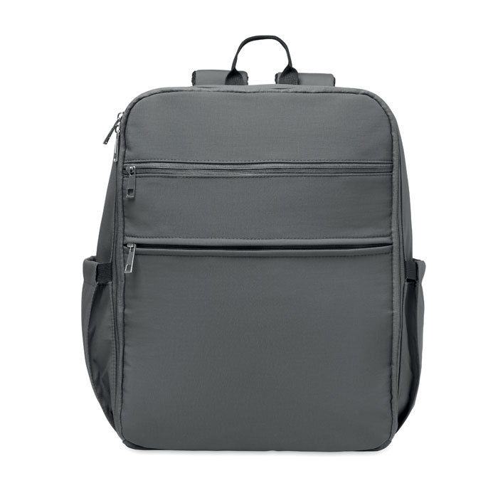 SALM - Mochila cabina nylon 20L en color gris con múltiples bolsillos y diseño ergonómico.