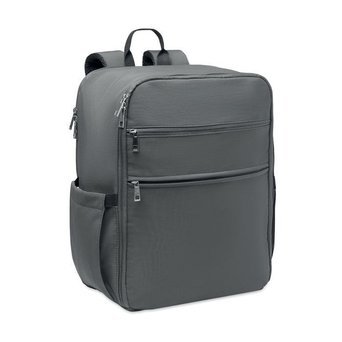 SALEM - Mochila cabina nylon 20L en color gris, con múltiples bolsillos y diseño ergonómico.