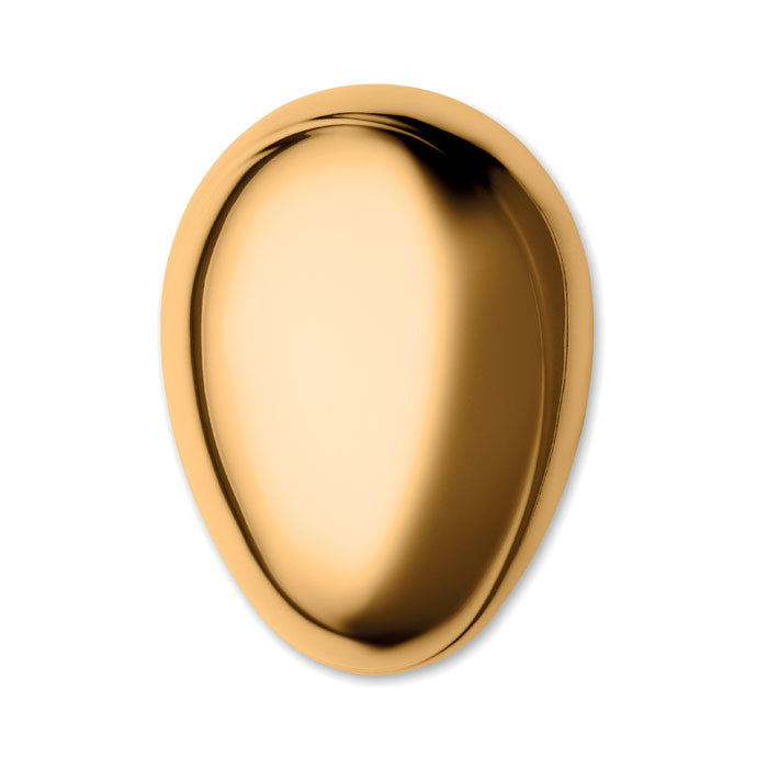 Cepillo antienredos para cabello color dorado, diseñado para desenredar suavemente el cabello.