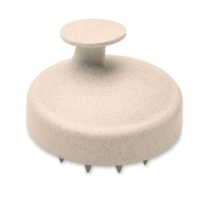 MASSAGE - Cepillo masaje para cabeza en color claro, ideal para masajear y exfoliar el cuero cabelludo.