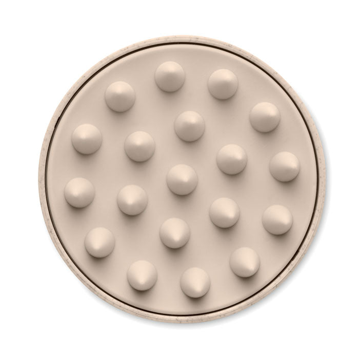 MASSAGE - Cepillo masaje para cabeza con cerdas de silicona para masajear el cuero cabelludo.