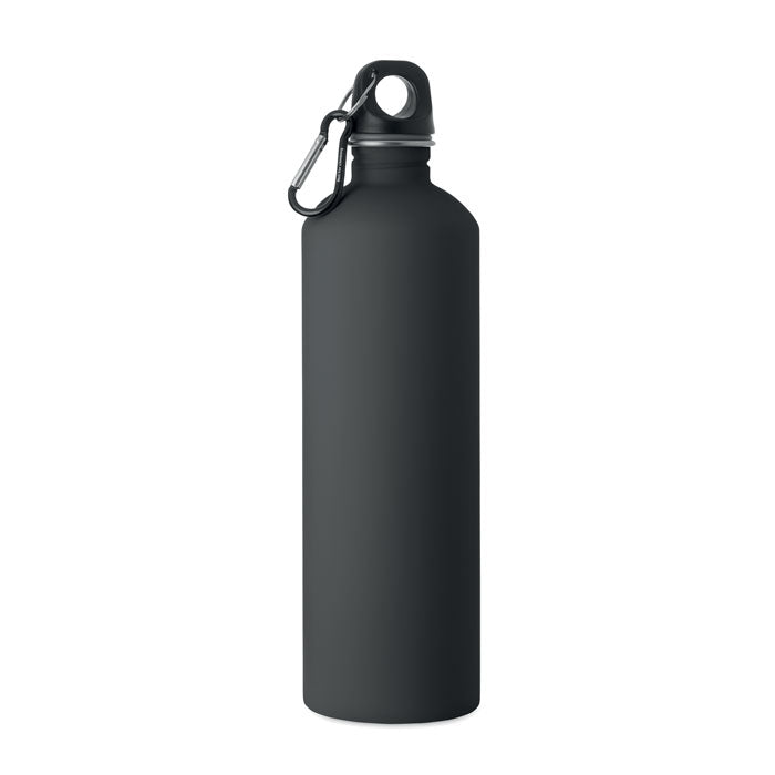 REBIG MOSS SOFT - Botella de pared simple 750 ml en acero inoxidable con acabado engomado y mosquetón.