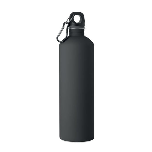 REBIG MOSS SOFT - Botella de pared simple 750 ml en acero inoxidable con acabado engomado y mosquetón.