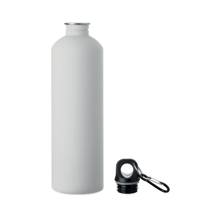 REBIG MOSS SOFT - Botella de pared simple 750 ml en acero inox. reciclado con mosquetón de aluminio.