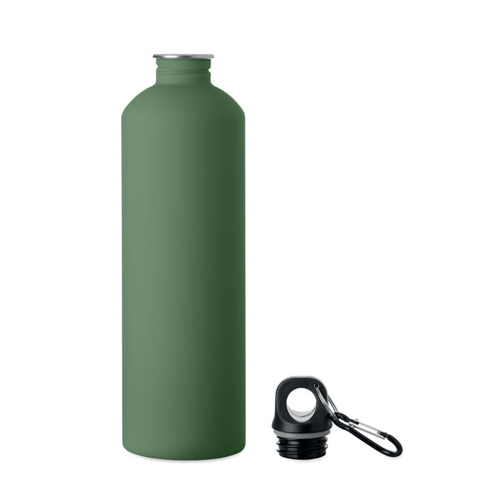 REBIG MOSS SOFT - Botella de pared simple 750 ml en color verde olivo con mosquetón.