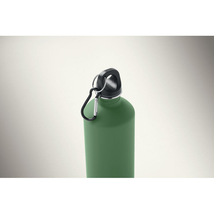 REBIG MOSS SOFT - Botella de pared simple 750 ml con tapa y mosquetón de aluminio.