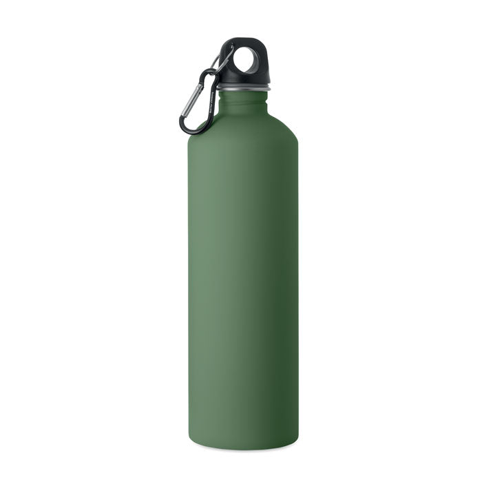 REBIG MOSS SOFT - Botella de pared simple 750 ml color verde con mosquetón de aluminio