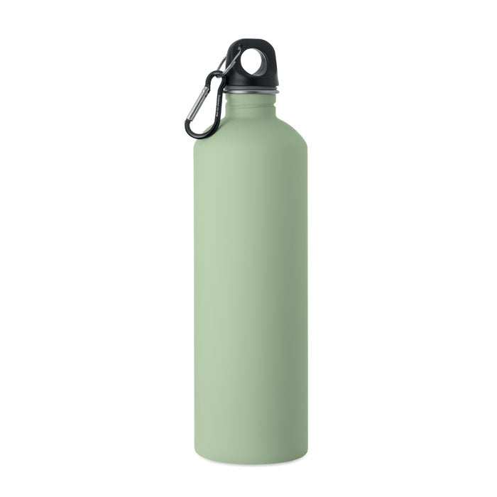 REBIG MOSS SOFT - Botella de pared simple 750 ml en color verde claro con mosquetón.