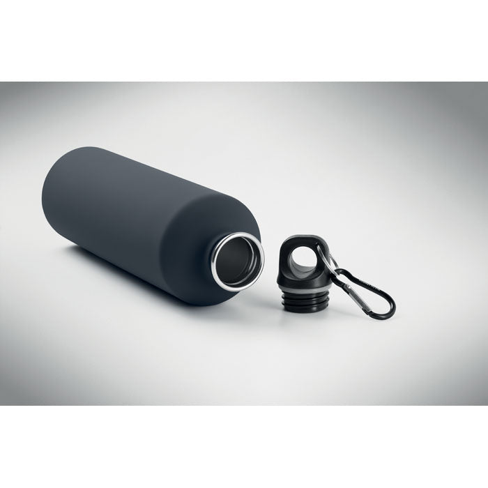 REBIG MOSS SOFT - Botella de pared simple 750 ml en acero inox con mosquetón de aluminio.