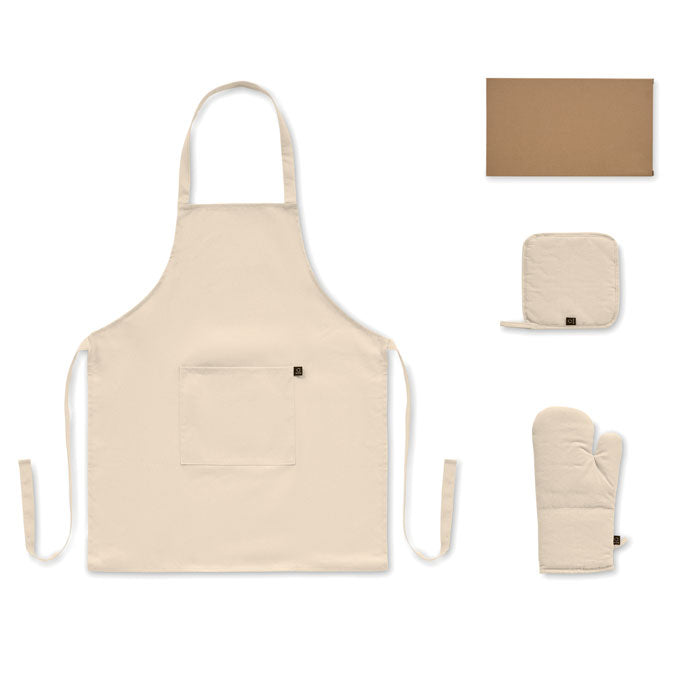GALA SET - Set cocina algodón reciclado