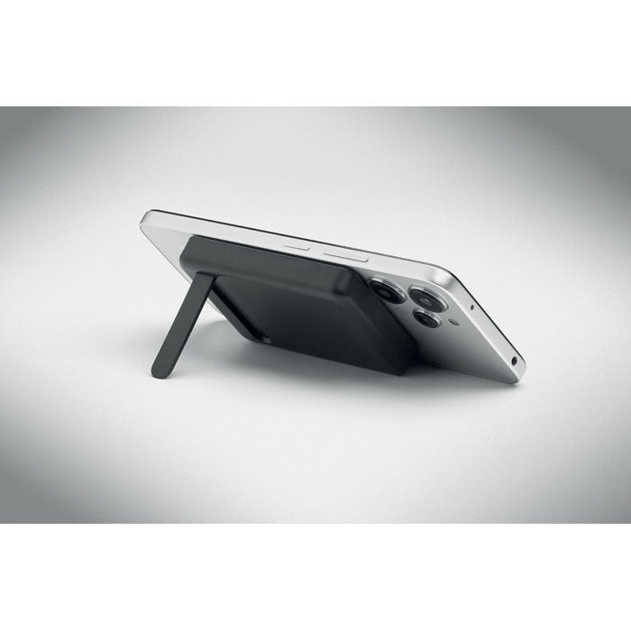 ATLAS - Powerbank magnético 5000mAh con soporte para móvil y carga inalámbrica.